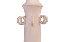 Casa Padrino Jarrón de Lujo Rosa Ø 15 x H. 54,5 cm - Jarrón Alto y Esbelto Datoga Choker de Loza con Cuello de Anillos - Accesorios Decorativos de Lujo Casa Padrino Jarrón de Lujo Rosa Ø 15 x H. 54,5 cm - Jarrón Alto y Esbelto Datoga Choker de Loza con Cuello de Anillos - Accesorios Decorativos de Lujo