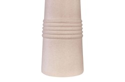 Casa Padrino Jarrón de Lujo Rosa Ø 15 x H. 54,5 cm - Jarrón Alto y Esbelto Datoga Choker de Loza con Cuello de Anillos - Accesorios Decorativos de Lujo Casa Padrino Jarrón de Lujo Rosa Ø 15 x H. 54,5 cm - Jarrón Alto y Esbelto Datoga Choker de Loza con Cuello de Anillos - Accesorios Decorativos de Lujo
