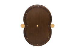 Casa Padrino Espejo de Pared de Lujo Marrón / Dorado 48 x 3 x H. 60 cm - Espejo de Pared Touma S con Marco de Madera de Mindi y Latón - Accesorios Decorativos de Lujo Casa Padrino Espejo de Pared de Lujo Marrón / Dorado 48 x 3 x H. 60 cm - Espejo de Pared Touma S con Marco de Madera de Mindi y Latón - Accesorios Decorativos de Lujo
