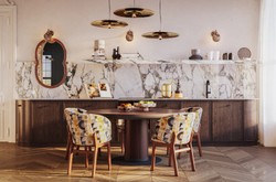 Casa Padrino Specchio da Parete di Lusso Marrone / Oro 73,5 x 3 x H. 105 cm - Grande Specchio da Parete Touma XL con Cornice in Legno di Mindi e Ottone - Accessori Decorativi di Lusso