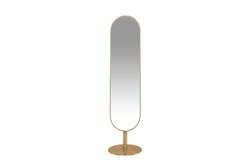 Casa Padrino Specchio da Terra di Lusso Argento Ø 45 x H. 175 cm - Specchio da Terra a Figura Intera in Acciaio Inossidabile e Vetro - Accessori Decorativi di Lusso Casa Padrino Specchio da Terra di Lusso Argento Ø 45 x H. 175 cm - Specchio da Terra a Figura Intera in Acciaio Inossidabile e Vetro - Accessori Decorativi di Lusso