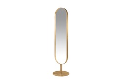 Casa Padrino Specchio da Terra di Lusso Argento Ø 45 x H. 175 cm - Specchio da Terra a Figura Intera in Acciaio Inossidabile e Vetro - Accessori Decorativi di Lusso Casa Padrino Specchio da Terra di Lusso Argento Ø 45 x H. 175 cm - Specchio da Terra a Figura Intera in Acciaio Inossidabile e Vetro - Accessori Decorativi di Lusso