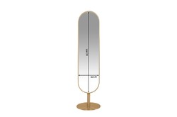 Casa Padrino Specchio da Terra di Lusso Argento Ø 45 x H. 175 cm - Specchio da Terra a Figura Intera in Acciaio Inossidabile e Vetro - Accessori Decorativi di Lusso Casa Padrino Specchio da Terra di Lusso Argento Ø 45 x H. 175 cm - Specchio da Terra a Figura Intera in Acciaio Inossidabile e Vetro - Accessori Decorativi di Lusso