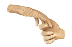 Casa Padrino Decoración de Pared de Lujo Natural 204 x 78 x H. 105 cm - Gran Decoración de Pared Manos de Ratán Tejido - Accesorios de Decoración de Lujo Casa Padrino Decoración de Pared de Lujo Natural 204 x 78 x H. 105 cm - Gran Decoración de Pared Manos de Ratán Tejido - Accesorios de Decoración de Lujo