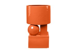 Casa Padrino Macetero de Lujo Naranja 28 x 25 x H. 43,5 cm - Alto Macetero de Loza con Acabado Carrot - Accesorios de Decoración de Lujo Casa Padrino Macetero de Lujo Naranja 28 x 25 x H. 43,5 cm - Alto Macetero de Loza con Acabado Carrot - Accesorios de Decoración de Lujo