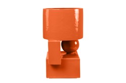Casa Padrino Macetero de Lujo Naranja 28 x 25 x H. 43,5 cm - Alto Macetero de Loza con Acabado Carrot - Accesorios de Decoración de Lujo Casa Padrino Macetero de Lujo Naranja 28 x 25 x H. 43,5 cm - Alto Macetero de Loza con Acabado Carrot - Accesorios de Decoración de Lujo