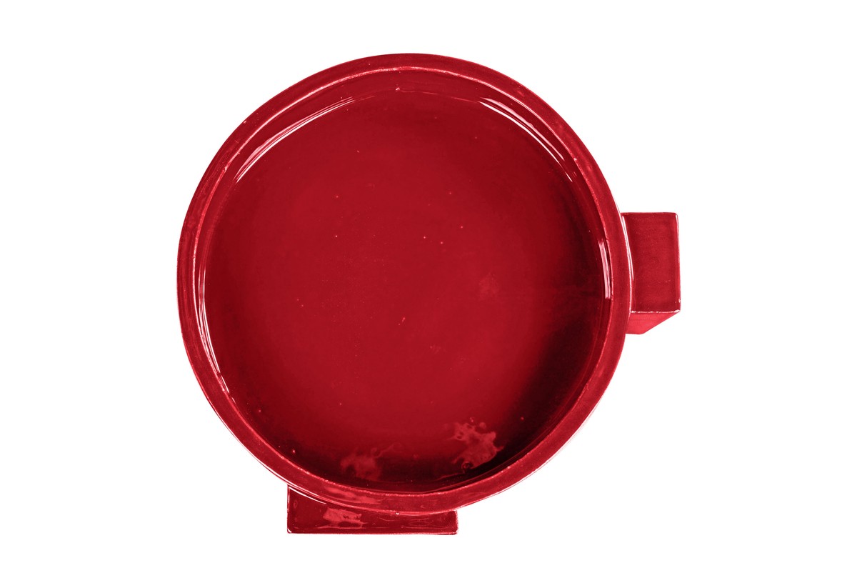 Casa Padrino Cuenco de Lujo Rojo Vino 31,5 x 33,5 x H. 13,5 cm - Cuenco Decorativo de Loza con Acabado Burgundy - Accesorios de Decoración de Lujo Casa Padrino Cuenco de Lujo Rojo Vino 31,5 x 33,5 x H. 13,5 cm - Cuenco Decorativo de Loza con Acabado Burgundy - Accesorios de Decoración de Lujo