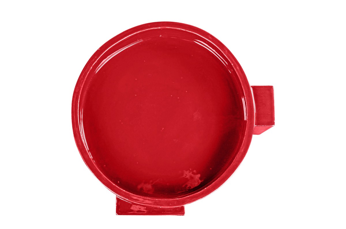 Casa Padrino Cuenco de Lujo Rojo Vino 31,5 x 33,5 x H. 13,5 cm - Cuenco Decorativo de Loza con Acabado Burgundy - Accesorios de Decoración de Lujo Casa Padrino Cuenco de Lujo Rojo Vino 31,5 x 33,5 x H. 13,5 cm - Cuenco Decorativo de Loza con Acabado Burgundy - Accesorios de Decoración de Lujo