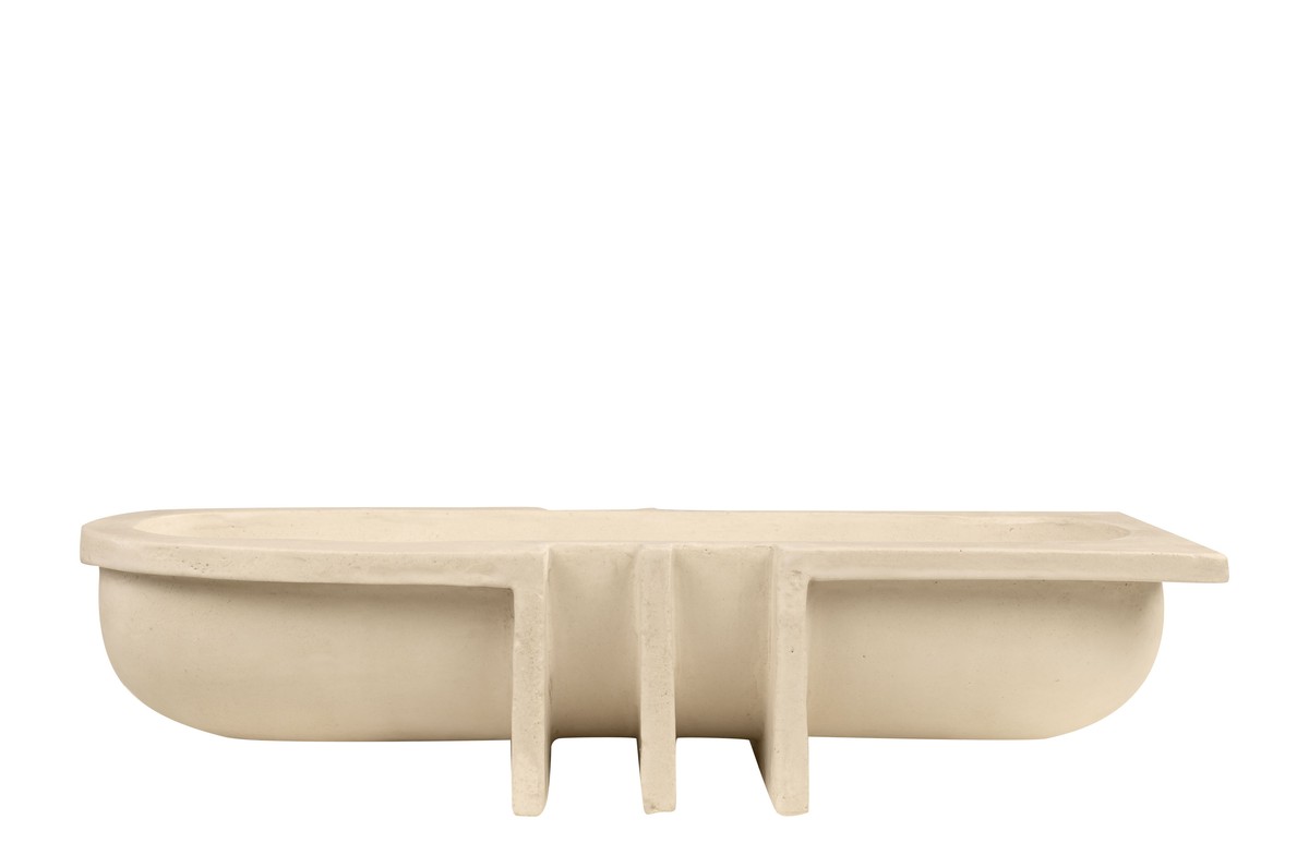 Casa Padrino Cuenco de Lujo Natural 51 x 19,5 x H. 11 cm - Cuenco Decorativo Alargado de Loza con Acabado Natural - Accesorios de Decoración de Lujo Casa Padrino Cuenco de Lujo Natural 51 x 19,5 x H. 11 cm - Cuenco Decorativo Alargado de Loza con Acabado Natural - Accesorios de Decoración de Lujo