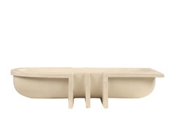 Casa Padrino Cuenco de Lujo Natural 51 x 19,5 x H. 11 cm - Cuenco Decorativo Alargado de Loza con Acabado Natural - Accesorios de Decoración de Lujo Casa Padrino Cuenco de Lujo Natural 51 x 19,5 x H. 11 cm - Cuenco Decorativo Alargado de Loza con Acabado Natural - Accesorios de Decoración de Lujo
