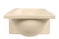Casa Padrino Cuenco de Lujo Natural 51 x 19,5 x H. 11 cm - Cuenco Decorativo Alargado de Loza con Acabado Natural - Accesorios de Decoración de Lujo Casa Padrino Cuenco de Lujo Natural 51 x 19,5 x H. 11 cm - Cuenco Decorativo Alargado de Loza con Acabado Natural - Accesorios de Decoración de Lujo