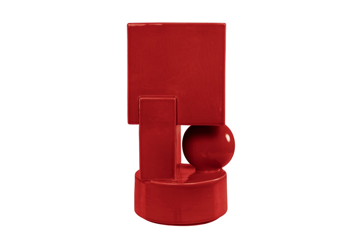 Casa Padrino Macetero de Lujo Rojo Vino 23 x 22,5 x H. 43 cm - Alto Macetero y Jarrón de Loza con Acabado Burgundy - Accesorios de Decoración de Lujo Casa Padrino Macetero de Lujo Rojo Vino 23 x 22,5 x H. 43 cm - Alto Macetero y Jarrón de Loza con Acabado Burgundy - Accesorios de Decoración de Lujo