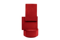 Casa Padrino Macetero de Lujo Rojo Vino 23 x 22,5 x H. 43 cm - Alto Macetero y Jarrón de Loza con Acabado Burgundy - Accesorios de Decoración de Lujo Casa Padrino Macetero de Lujo Rojo Vino 23 x 22,5 x H. 43 cm - Alto Macetero y Jarrón de Loza con Acabado Burgundy - Accesorios de Decoración de Lujo