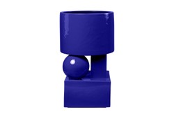 Casa Padrino Macetero de Lujo Azul 28 x 25 x H. 43,5 cm - Alto Macetero de Loza con Acabado Cobalt Blue - Accesorios de Decoración de Lujo Casa Padrino Macetero de Lujo Azul 28 x 25 x H. 43,5 cm - Alto Macetero de Loza con Acabado Cobalt Blue - Accesorios de Decoración de Lujo