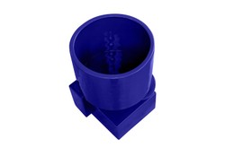 Casa Padrino Macetero de Lujo Azul 28 x 25 x H. 43,5 cm - Alto Macetero de Loza con Acabado Cobalt Blue - Accesorios de Decoración de Lujo Casa Padrino Macetero de Lujo Azul 28 x 25 x H. 43,5 cm - Alto Macetero de Loza con Acabado Cobalt Blue - Accesorios de Decoración de Lujo