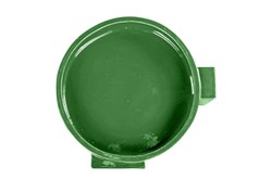 Casa Padrino Cuenco de Lujo Verde 31,5 x 33,5 x H. 13,5 cm - Cuenco Decorativo de Loza con Acabado Basil Green - Accesorios de Decoración de Lujo Casa Padrino Cuenco de Lujo Verde 31,5 x 33,5 x H. 13,5 cm - Cuenco Decorativo de Loza con Acabado Basil Green - Accesorios de Decoración de Lujo