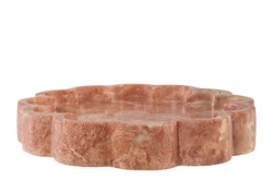 Casa Padrino Bandeja de Lujo Rosa Ø 25 x H. 4 cm - Bandeja Redonda Petal de Mármol Pink Kalipare de Alta Calidad - Accesorios Decorativos de Lujo Casa Padrino Bandeja de Lujo Rosa Ø 25 x H. 4 cm - Bandeja Redonda Petal de Mármol Pink Kalipare de Alta Calidad - Accesorios Decorativos de Lujo