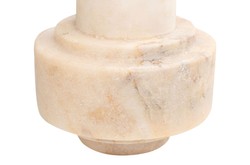 Casa Padrino Jarrones de Lujo Set de 3 Ø 13 x H. 20 / 25 / 31 cm - Tres Jarrones de Ónix Mate de Alta Calidad - Accesorios Decorativos de Lujo