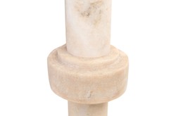 Casa Padrino Jarrones de Lujo Set de 3 Ø 13 x H. 20 / 25 / 31 cm - Tres Jarrones de Ónix Mate de Alta Calidad - Accesorios Decorativos de Lujo