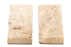 Casa Padrino Sujetalibros de Lujo Set de 2 27 x 12 x H. 17 cm - Sujetalibros de Ónix Pulido de Alta Calidad - Accesorios Decorativos de Lujo