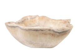 Casa Padrino Cuenco de Lujo 38 x 47 x H. 13,5 cm - Gran Cuenco Decorativo de Ónix de Alta Calidad - Accesorios Decorativos de Lujo Casa Padrino Cuenco de Lujo 38 x 47 x H. 13,5 cm - Gran Cuenco Decorativo de Ónix de Alta Calidad - Accesorios Decorativos de Lujo