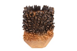 Casa Padrino Jarrón de Lujo Natural 30 x 30 x H. 40 cm - Jarrón Macizo Sui de Madera de Teca de Alta Calidad - Accesorios Decorativos de Lujo Casa Padrino Jarrón de Lujo Natural 30 x 30 x H. 40 cm - Jarrón Macizo Sui de Madera de Teca de Alta Calidad - Accesorios Decorativos de Lujo