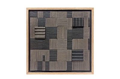 Casa Padrino Luxury Wall Decoration Brown / Black 40 x 4 x H. 40 cm - Hand Woven Lena Wall Relief made of Water Hyacinth with Oak Veneer Frame - Luxury Deco Accessories Casa Padrino Luxury Wall Decoration Brown / Black 40 x 4 x H. 40 cm - Hand Woven Lena Wall Relief made of Water Hyacinth with Oak Veneer Frame - Luxury Deco Accessories