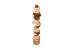 Casa Padrino Objeto Decorativo de Lujo Blanco Crema / Marrón Ø 11 x H. 62,7 cm - Alta Escultura Strata de Resina y Arena - Accesorios Decorativos de Lujo Casa Padrino Objeto Decorativo de Lujo Blanco Crema / Marrón Ø 11 x H. 62,7 cm - Alta Escultura Strata de Resina y Arena - Accesorios Decorativos de Lujo