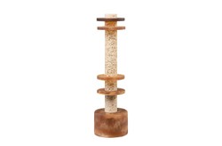 Casa Padrino Objeto Decorativo de Lujo Blanco Crema / Marrón Ø 12,1 x H. 42,5 cm - Escultura Strata de Resina y Arena - Accesorios Decorativos de Lujo Casa Padrino Objeto Decorativo de Lujo Blanco Crema / Marrón Ø 12,1 x H. 42,5 cm - Escultura Strata de Resina y Arena - Accesorios Decorativos de Lujo