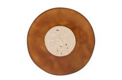 Casa Padrino Objeto Decorativo de Lujo Blanco Crema / Marrón Ø 12,1 x H. 42,5 cm - Escultura Strata de Resina y Arena - Accesorios Decorativos de Lujo Casa Padrino Objeto Decorativo de Lujo Blanco Crema / Marrón Ø 12,1 x H. 42,5 cm - Escultura Strata de Resina y Arena - Accesorios Decorativos de Lujo