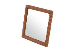 Casa Padrino Espejo de Pared de Lujo Marrón 56,5 x 4 x H. 56,5 cm - Espejo de Pared Cuadrado Kiko con Marco de Madera de Mindi Acabado Ámbar - Accesorios Decorativos de Lujo Casa Padrino Espejo de Pared de Lujo Marrón 56,5 x 4 x H. 56,5 cm - Espejo de Pared Cuadrado Kiko con Marco de Madera de Mindi Acabado Ámbar - Accesorios Decorativos de Lujo