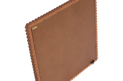 Casa Padrino Espejo de Pared de Lujo Marrón 56,5 x 4 x H. 56,5 cm - Espejo de Pared Cuadrado Kiko con Marco de Madera de Mindi Acabado Ámbar - Accesorios Decorativos de Lujo Casa Padrino Espejo de Pared de Lujo Marrón 56,5 x 4 x H. 56,5 cm - Espejo de Pared Cuadrado Kiko con Marco de Madera de Mindi Acabado Ámbar - Accesorios Decorativos de Lujo