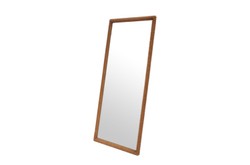 Casa Padrino Espejo de Pared de Lujo Marrón 80 x 4 x H. 180 cm - Gran Espejo de Pared Kiko XL con Marco de Madera de Mindi Acabado Ámbar - Accesorios Decorativos de Lujo