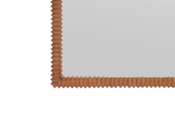 Casa Padrino Espejo de Pared de Lujo Marrón 80 x 4 x H. 180 cm - Gran Espejo de Pared Kiko XL con Marco de Madera de Mindi Acabado Ámbar - Accesorios Decorativos de Lujo