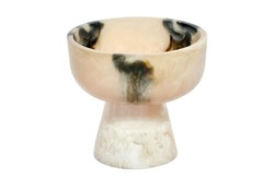 Casa Padrino Cuenco de Lujo Negro / Blanco Crema Ø 20 x H. 18 cm - Cuenco Decorativo Redondo Alto de Resina con Aspecto Transparente - Accesorios Decorativos de Lujo Casa Padrino Cuenco de Lujo Negro / Blanco Crema Ø 20 x H. 18 cm - Cuenco Decorativo Redondo Alto de Resina con Aspecto Transparente - Accesorios Decorativos de Lujo