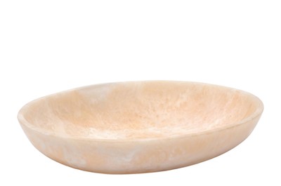 Casa Padrino Plateau de Luxe Blanc Crème 33,5 x 25 x H. 6 cm - Plateau Décoratif en Résine Aspect Transparent - Accessoires Déco de Luxe