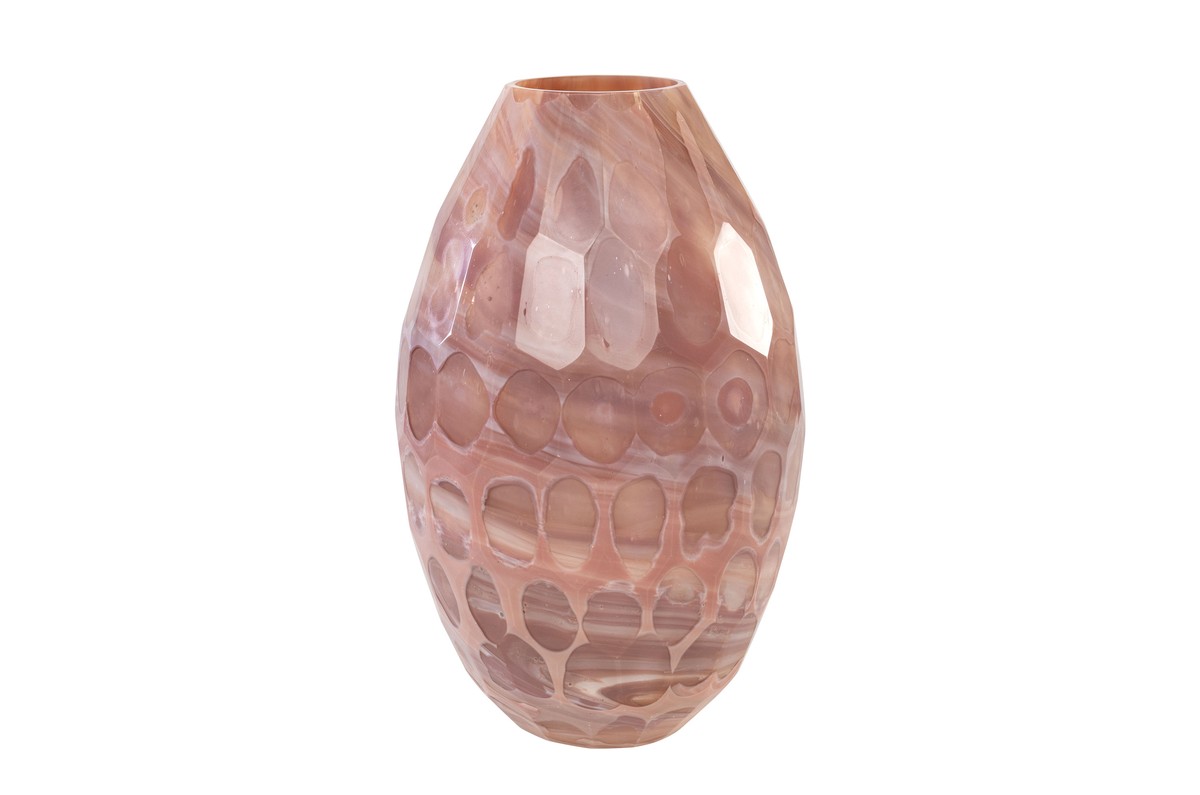 Casa Padrino Jarrón de Lujo Ø 24 x H. 38,5 cm - Elegante Jarrón Decorativo de Vidrio Macizo de Color en Tonos Lavanda Marmolados - Accesorios de Decoración de Lujo Casa Padrino Jarrón de Lujo Ø 24 x H. 38,5 cm - Elegante Jarrón Decorativo de Vidrio Macizo de Color en Tonos Lavanda Marmolados - Accesorios de Decoración de Lujo