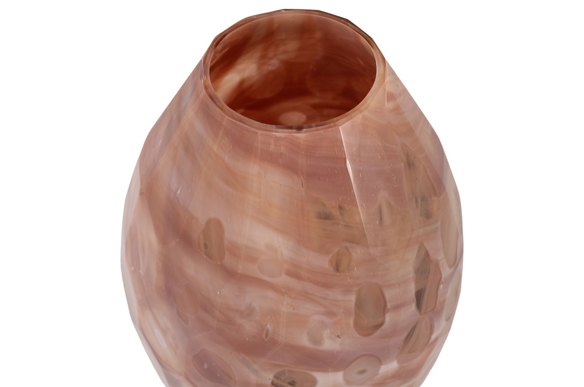 Casa Padrino Jarrón de Lujo Ø 24 x H. 38,5 cm - Elegante Jarrón Decorativo de Vidrio Macizo de Color en Tonos Lavanda Marmolados - Accesorios de Decoración de Lujo Casa Padrino Jarrón de Lujo Ø 24 x H. 38,5 cm - Elegante Jarrón Decorativo de Vidrio Macizo de Color en Tonos Lavanda Marmolados - Accesorios de Decoración de Lujo