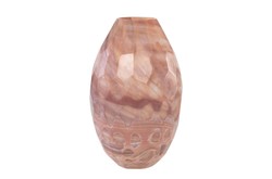 Casa Padrino Jarrón de Lujo Ø 24 x H. 38,5 cm - Elegante Jarrón Decorativo de Vidrio Macizo de Color en Tonos Lavanda Marmolados - Accesorios de Decoración de Lujo Casa Padrino Jarrón de Lujo Ø 24 x H. 38,5 cm - Elegante Jarrón Decorativo de Vidrio Macizo de Color en Tonos Lavanda Marmolados - Accesorios de Decoración de Lujo