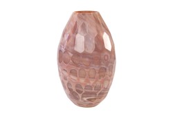 Casa Padrino Jarrón de Lujo Ø 24 x H. 38,5 cm - Elegante Jarrón Decorativo de Vidrio Macizo de Color en Tonos Lavanda Marmolados - Accesorios de Decoración de Lujo Casa Padrino Jarrón de Lujo Ø 24 x H. 38,5 cm - Elegante Jarrón Decorativo de Vidrio Macizo de Color en Tonos Lavanda Marmolados - Accesorios de Decoración de Lujo