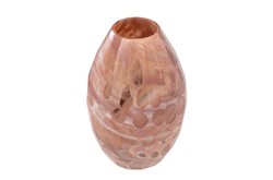 Casa Padrino Jarrón de Lujo Ø 24 x H. 38,5 cm - Elegante Jarrón Decorativo de Vidrio Macizo de Color en Tonos Lavanda Marmolados - Accesorios de Decoración de Lujo Casa Padrino Jarrón de Lujo Ø 24 x H. 38,5 cm - Elegante Jarrón Decorativo de Vidrio Macizo de Color en Tonos Lavanda Marmolados - Accesorios de Decoración de Lujo