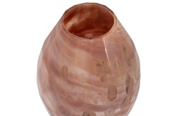 Casa Padrino Jarrón de Lujo Ø 24 x H. 38,5 cm - Elegante Jarrón Decorativo de Vidrio Macizo de Color en Tonos Lavanda Marmolados - Accesorios de Decoración de Lujo Casa Padrino Jarrón de Lujo Ø 24 x H. 38,5 cm - Elegante Jarrón Decorativo de Vidrio Macizo de Color en Tonos Lavanda Marmolados - Accesorios de Decoración de Lujo