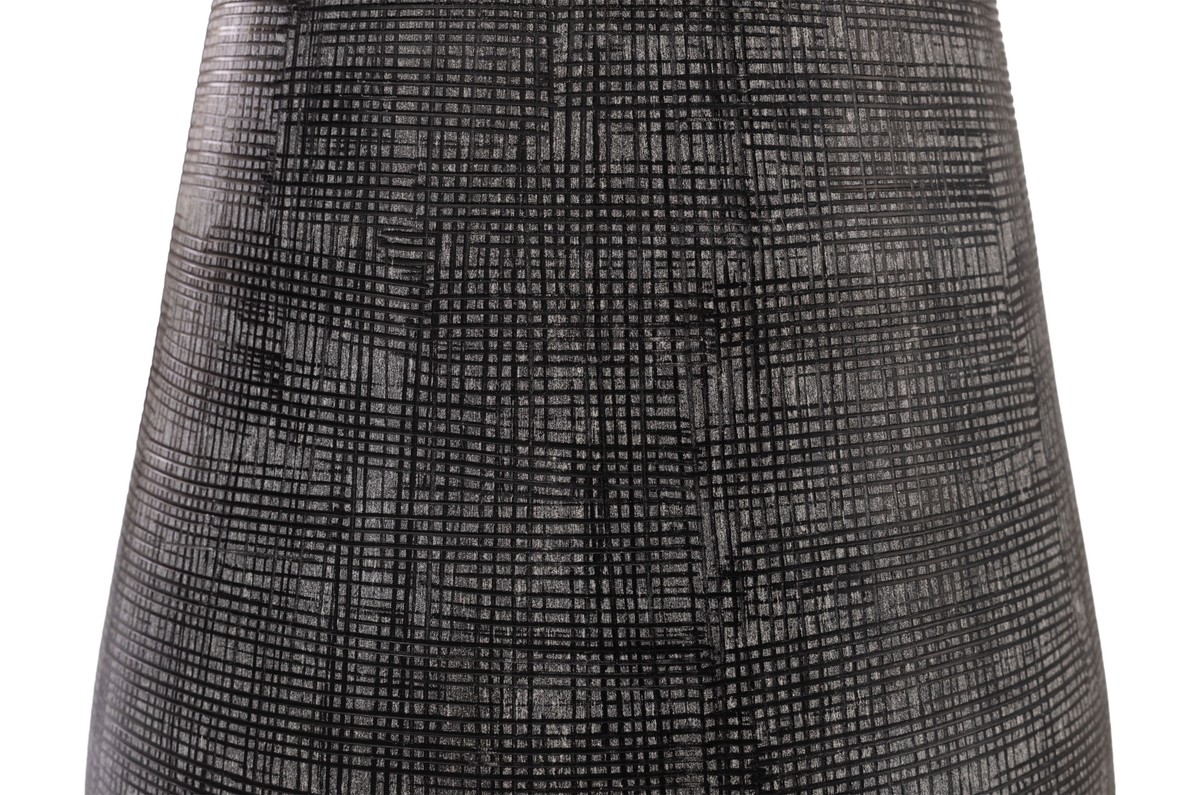 Casa Padrino Jarrón de Lujo Gris Ø 26,5 x H. 53 cm - Jarrón Decorativo Alto de Vidrio Macizo de Color Gris Oscuro - Accesorios de Decoración de Lujo Casa Padrino Jarrón de Lujo Gris Ø 26,5 x H. 53 cm - Jarrón Decorativo Alto de Vidrio Macizo de Color Gris Oscuro - Accesorios de Decoración de Lujo
