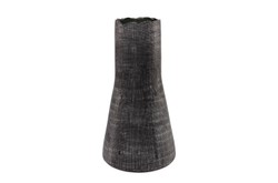 Casa Padrino Jarrón de Lujo Gris Ø 26,5 x H. 53 cm - Jarrón Decorativo Alto de Vidrio Macizo de Color Gris Oscuro - Accesorios de Decoración de Lujo Casa Padrino Jarrón de Lujo Gris Ø 26,5 x H. 53 cm - Jarrón Decorativo Alto de Vidrio Macizo de Color Gris Oscuro - Accesorios de Decoración de Lujo