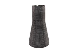 Casa Padrino Jarrón de Lujo Gris Ø 26,5 x H. 53 cm - Jarrón Decorativo Alto de Vidrio Macizo de Color Gris Oscuro - Accesorios de Decoración de Lujo Casa Padrino Jarrón de Lujo Gris Ø 26,5 x H. 53 cm - Jarrón Decorativo Alto de Vidrio Macizo de Color Gris Oscuro - Accesorios de Decoración de Lujo