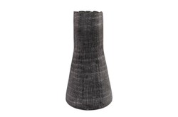 Casa Padrino Jarrón de Lujo Gris Ø 26,5 x H. 53 cm - Jarrón Decorativo Alto de Vidrio Macizo de Color Gris Oscuro - Accesorios de Decoración de Lujo Casa Padrino Jarrón de Lujo Gris Ø 26,5 x H. 53 cm - Jarrón Decorativo Alto de Vidrio Macizo de Color Gris Oscuro - Accesorios de Decoración de Lujo