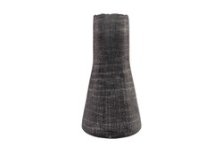 Casa Padrino Jarrón de Lujo Gris Ø 26,5 x H. 53 cm - Jarrón Decorativo Alto de Vidrio Macizo de Color Gris Oscuro - Accesorios de Decoración de Lujo Casa Padrino Jarrón de Lujo Gris Ø 26,5 x H. 53 cm - Jarrón Decorativo Alto de Vidrio Macizo de Color Gris Oscuro - Accesorios de Decoración de Lujo