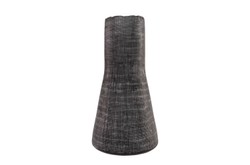 Casa Padrino Jarrón de Lujo Gris Ø 26,5 x H. 53 cm - Jarrón Decorativo Alto de Vidrio Macizo de Color Gris Oscuro - Accesorios de Decoración de Lujo Casa Padrino Jarrón de Lujo Gris Ø 26,5 x H. 53 cm - Jarrón Decorativo Alto de Vidrio Macizo de Color Gris Oscuro - Accesorios de Decoración de Lujo