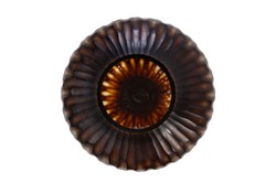 Casa Padrino Portavelas de Lujo Marrón / Beige Ø 31 x H. 47,5 cm - Gran Portavelas de Vidrio Macizo de Color Marrón y Crema, Utilizable también como Jarrón - Accesorios de Decoración de Lujo Casa Padrino Portavelas de Lujo Marrón / Beige Ø 31 x H. 47,5 cm - Gran Portavelas de Vidrio Macizo de Color Marrón y Crema, Utilizable también como Jarrón - Accesorios de Decoración de Lujo