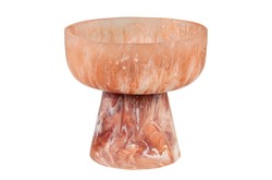 Casa Padrino Cuenco de Lujo Beige / Rojo Vino Ø 19 x H. 17,5 cm - Cuenco Decorativo de Resina Translúcida Rojo Rubí y Crema - Accesorios de Decoración de Lujo Casa Padrino Cuenco de Lujo Beige / Rojo Vino Ø 19 x H. 17,5 cm - Cuenco Decorativo de Resina Translúcida Rojo Rubí y Crema - Accesorios de Decoración de Lujo